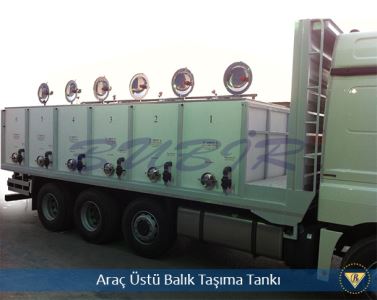 Araç Üstü Balık Taşıma Tankı